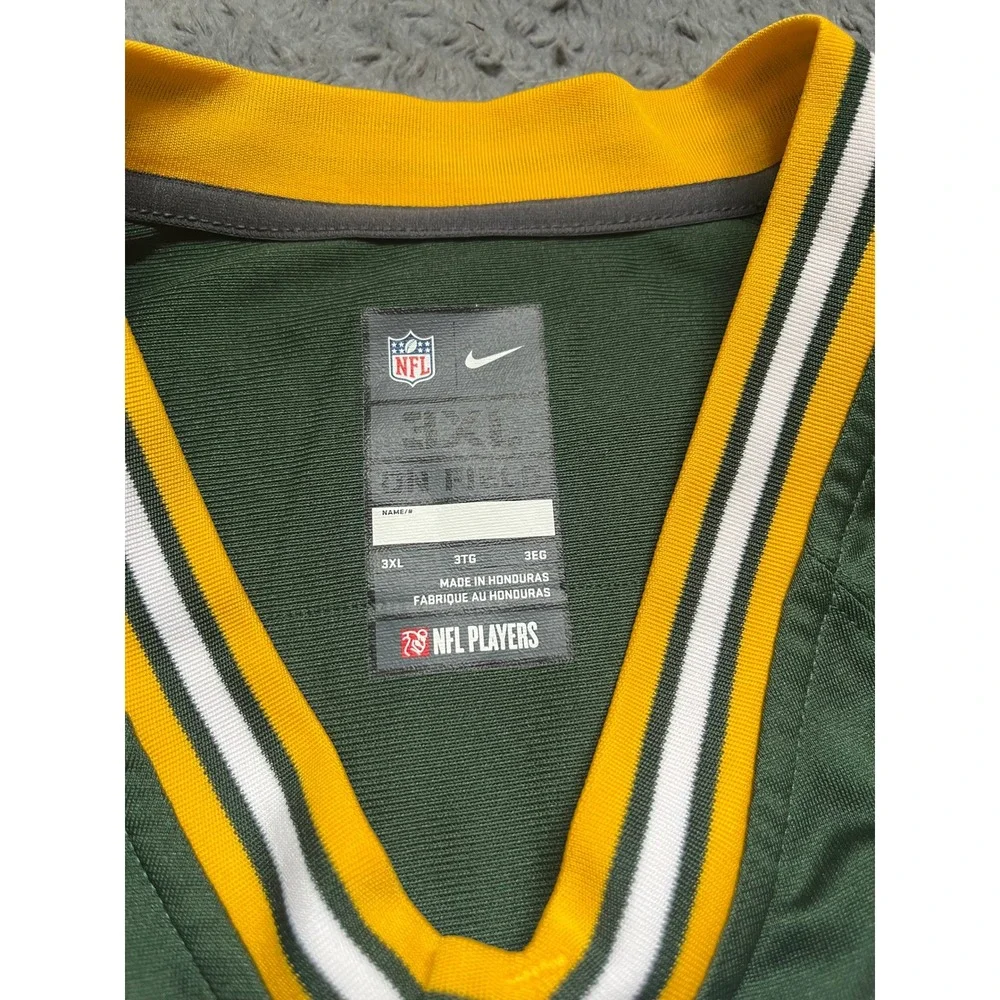 Nike Green Bay Packers Aaron Rodgers 12 Jersey Mens 3XL Green NFL Football